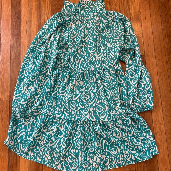 Umgee Teal/White Tiered Sundress - Picture 7 of 8